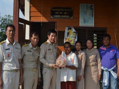 359 )ร้อยตรีฐนนท์ธรณ์ฯ  นายกเทศมนตรีเยี่ยมผู้พิการและเป็นผู้ยากไร้ในพื้นที่