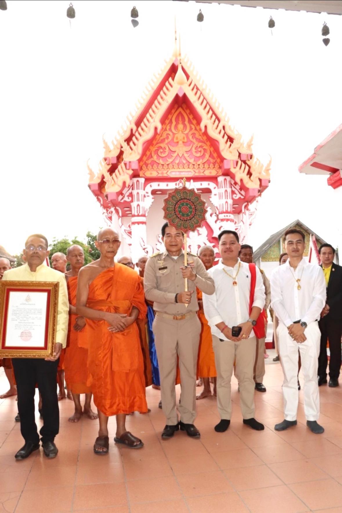 พิธีต้อนรับพระบัญชาสมเด็จพระสังฆราช แต่งตั้ง พระครูประโชติ ปัญญากร (หลวงพ่อคูณ วรปัญโญ) เป็นที่ปรึกษาเจ้าคณะจังหวัดนครราชสีมา