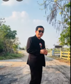 นายกเทศมนตรีตำบลบัลลังก์  ลงพื้นที่ตรวจการดำเนินงานของผู้ประกอบการในงานดำเนินงานเทแอสฟัลท์ติกทับถนนคอนกรีตที่ชำรุด  ณ  บ้านหนองแวง  หมู่ 2 