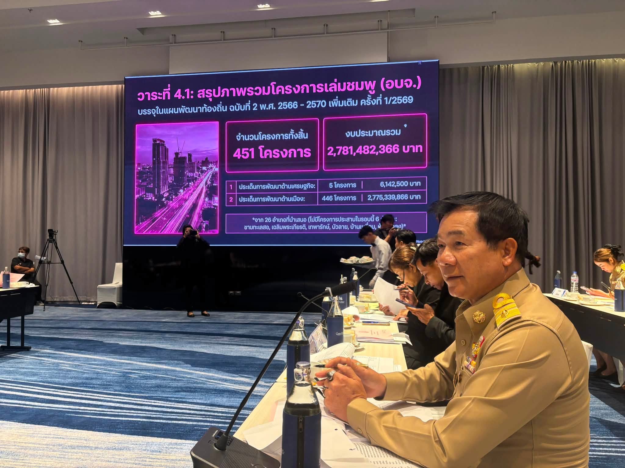 นายกเทศมนตรีตำบลบัลลังก์  ร่วมประชุมประสานแผนพัฒนาท้องถิ่นระดับจังหวัด เพื่อจัดทำยุทธศาสตร์การพัฒนาองค์กรปกครองส่วนท้องถิ่นในเขตจังหวัด