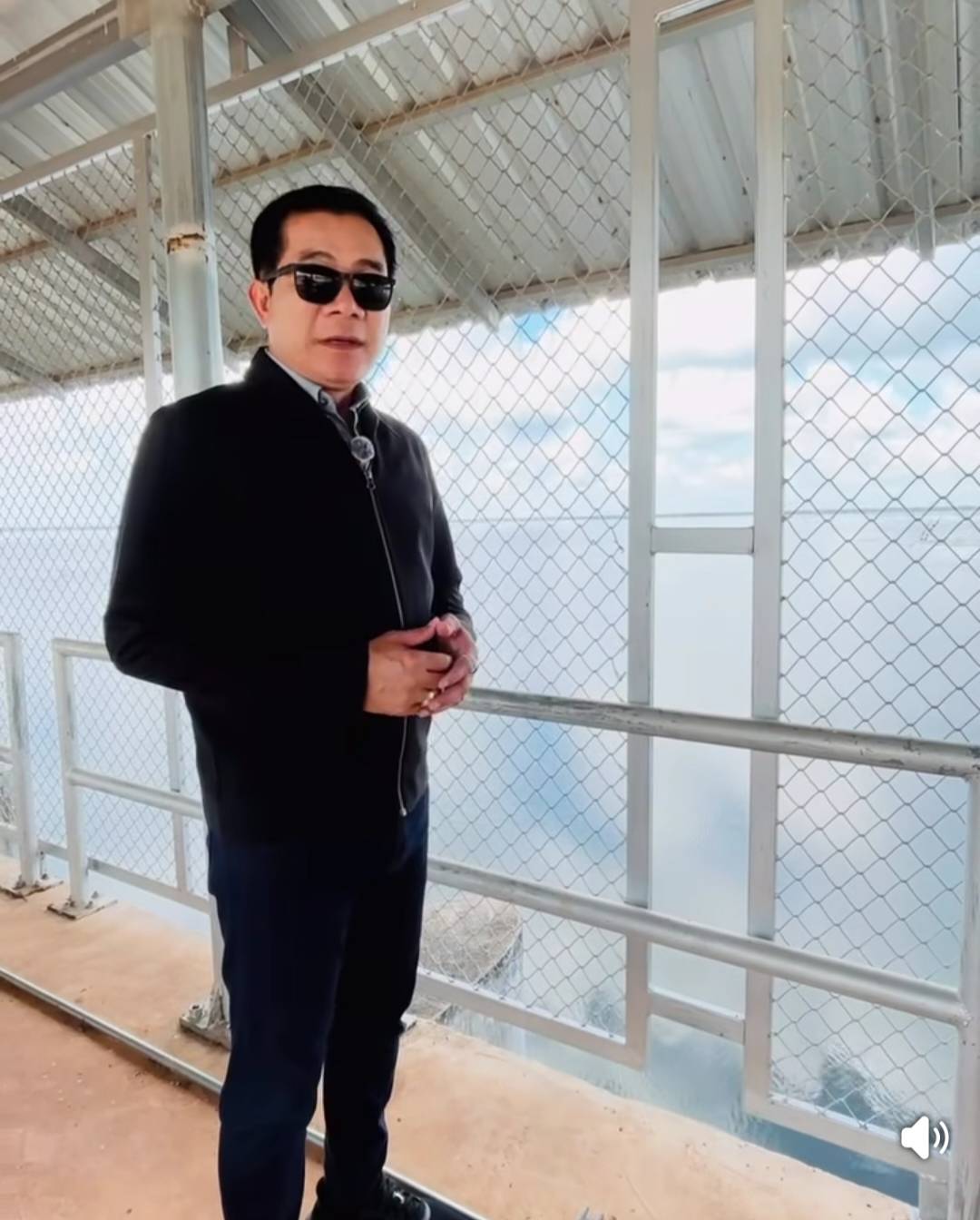 นายกเทศมนตรีตำบลบัลลังก์ ติดตามสถานการณ์น้ำในอ่างเก็บน้ำลำเชียงไกร ตอนล่าง